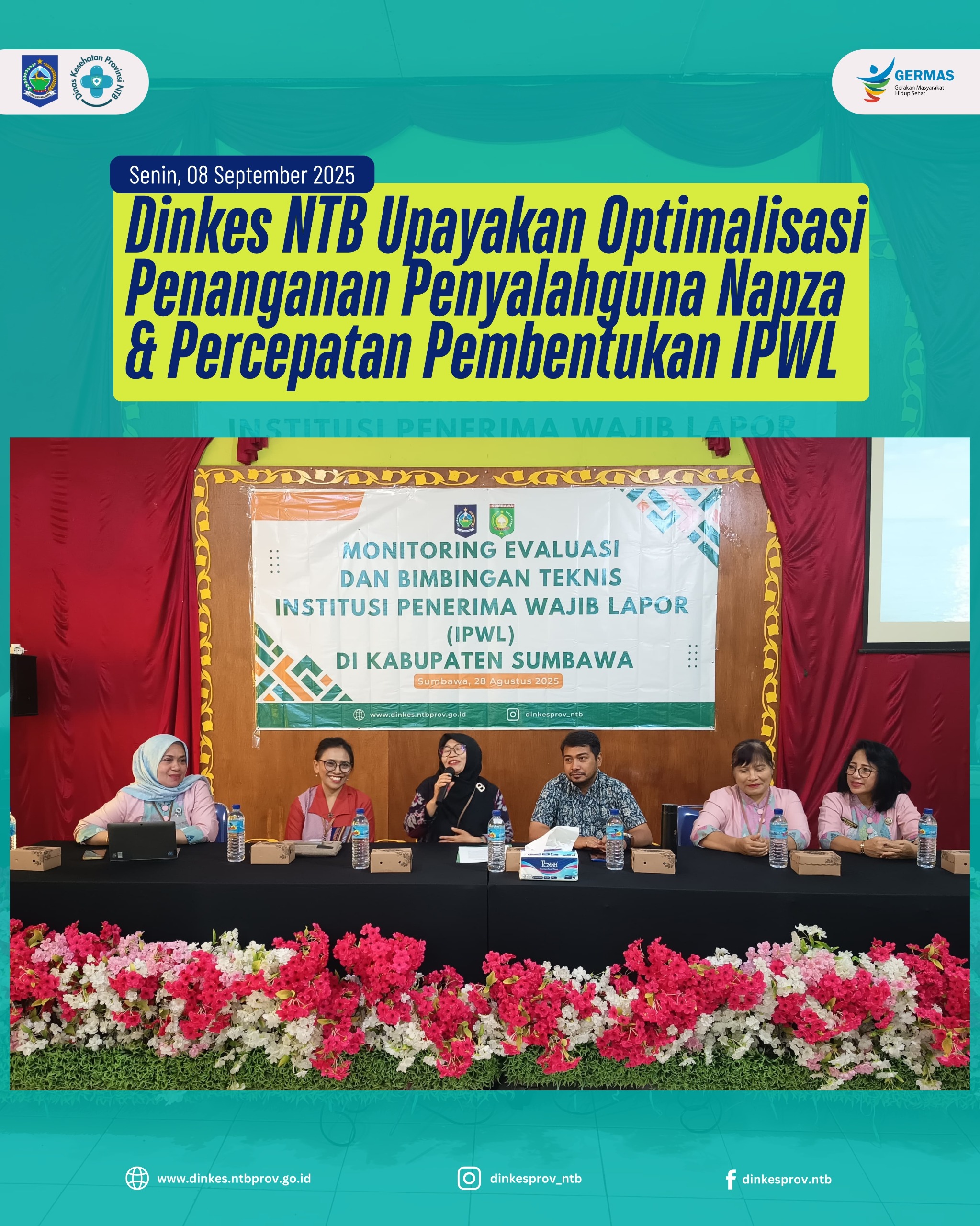 Dinkes NTB Upayakan Optimalisasi Penanganan Penyalahguna Napza dan Percepatan pembentukan IPWL