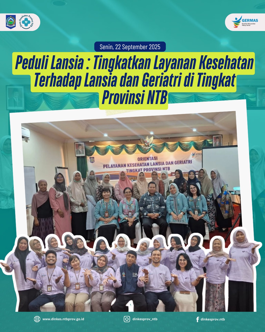 Orientasi Pelayanan Kesehatan Lansia dan Geriatri Tingkat Provinsi NTB