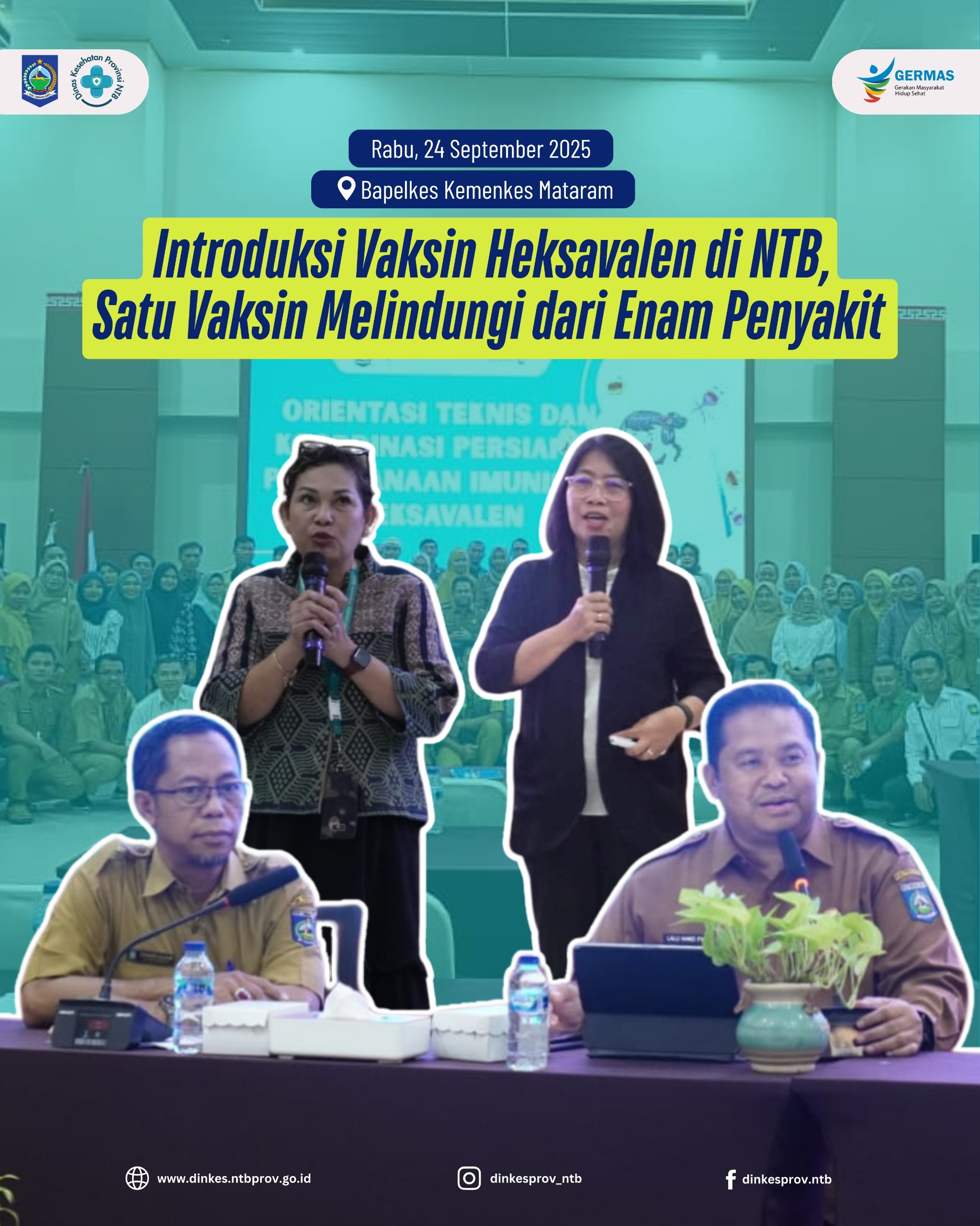 Introduksi Vaksin Heksavalen di NTB, Satu Vaksin Melindungi dari Enam Penyakit