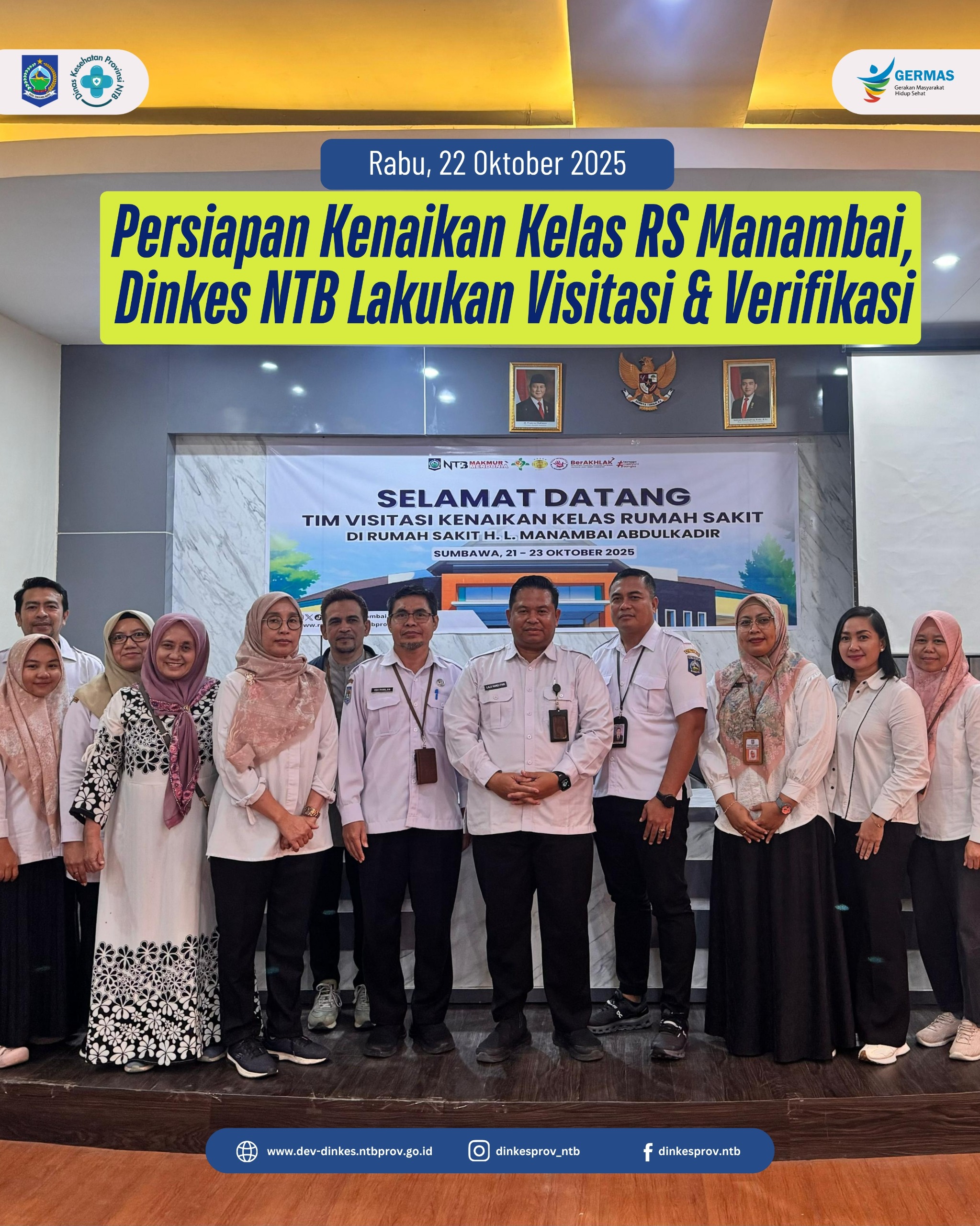 Persiapan Kenaikan Kelas RS Manambai, Dinkes NTB Lakukan Visitasi dan Verifikasi