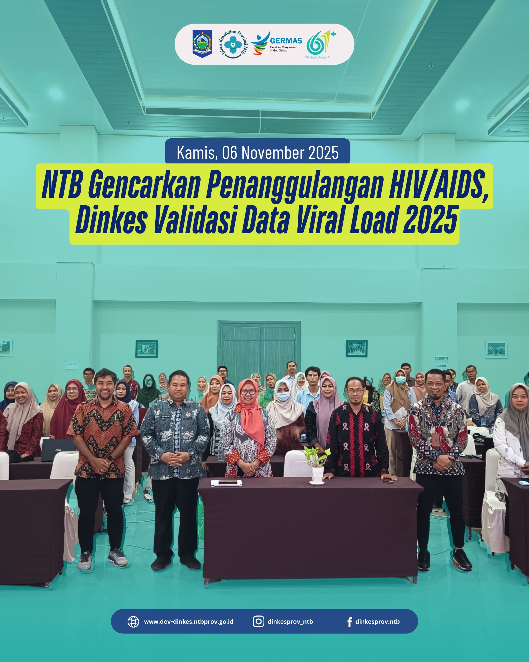 NTB Gencarkan Penanggulangan HIV/AIDS, Dinkes Validasi Data Viral Load 2025