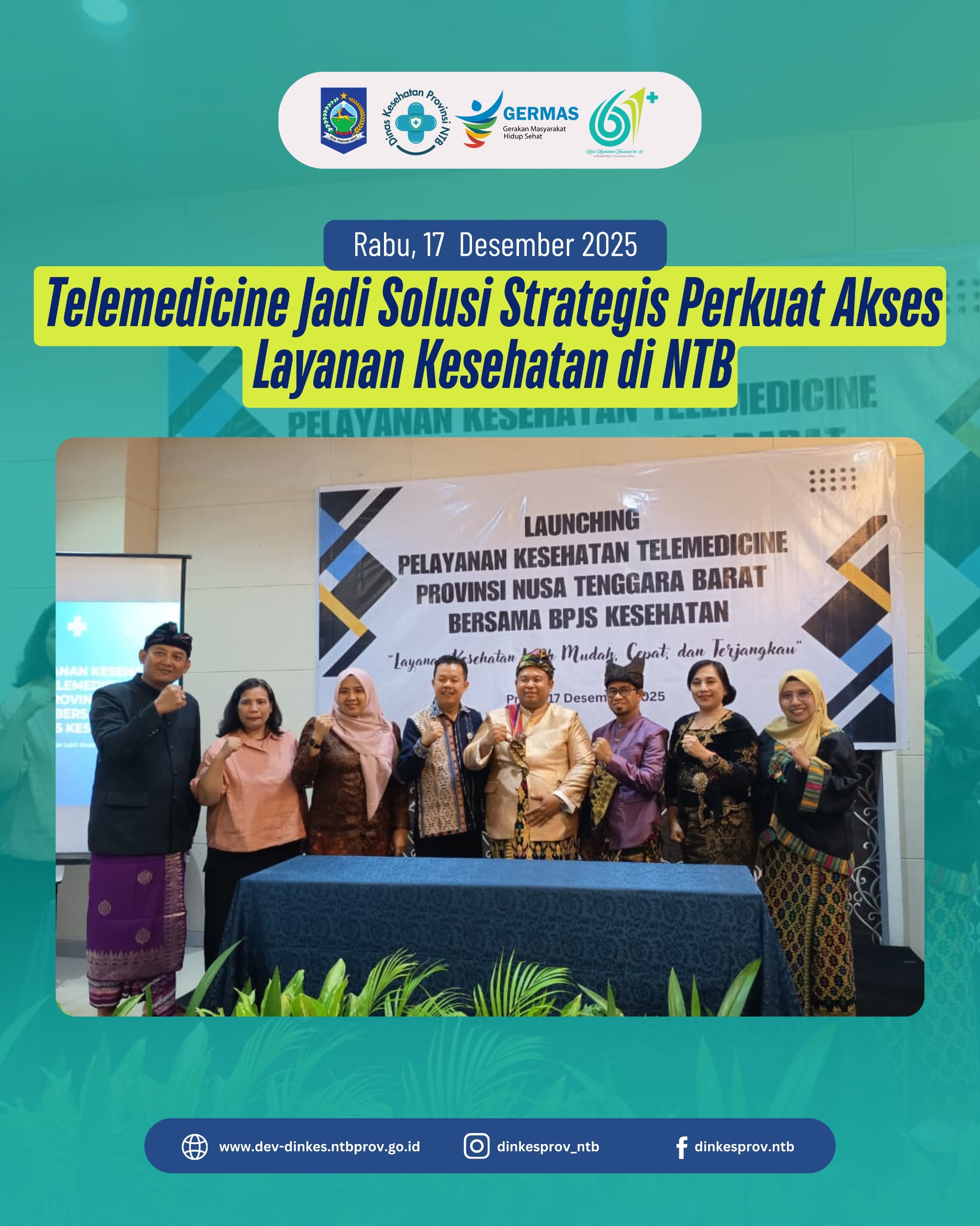 Telemedicine Jadi Solusi Strategis Perkuat Akses Layanan Kesehatan di NTB