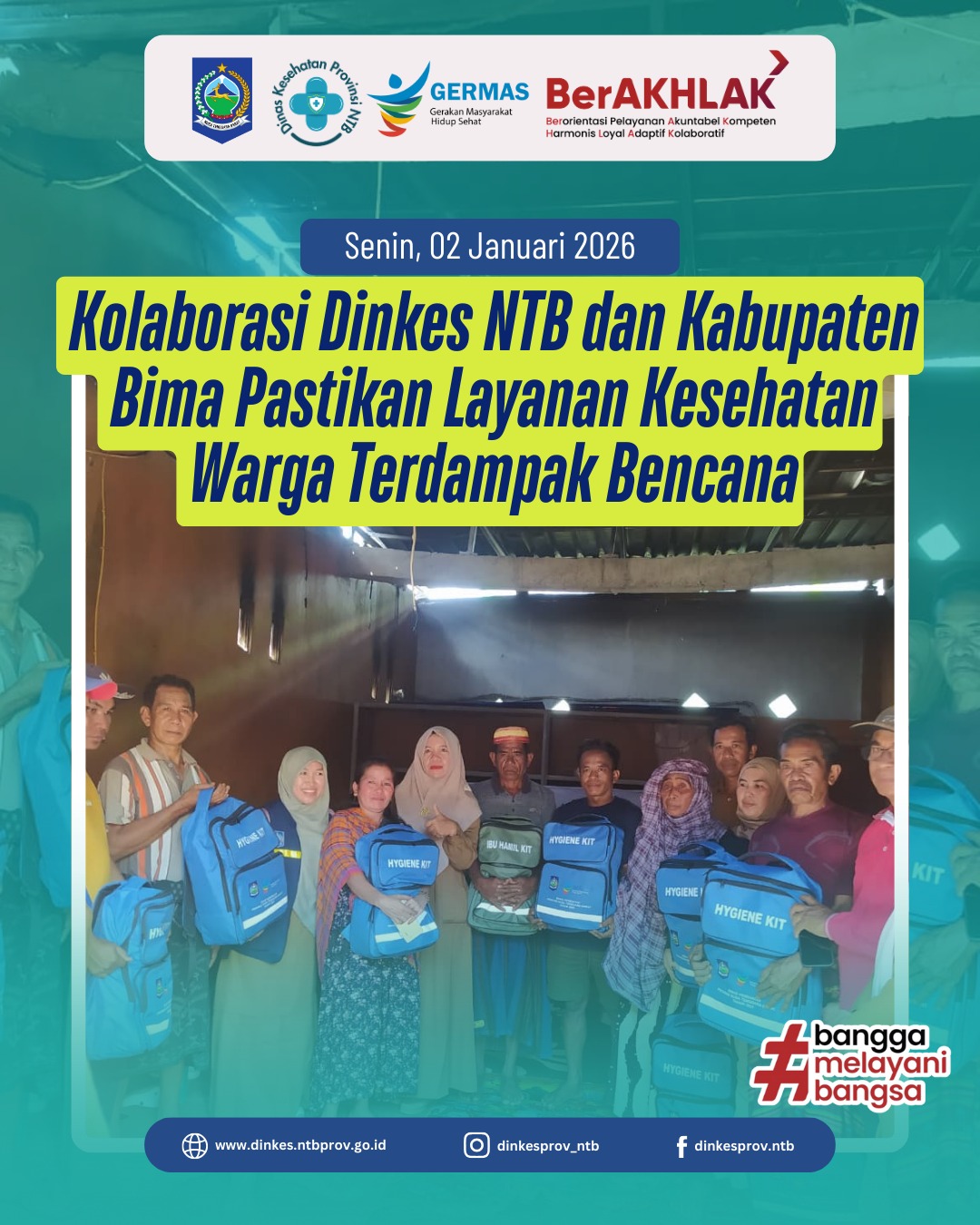 Kolaborasi Dinkes NTB dan Kabupaten Bima Pastikan Layanan Kesehatan Warga Terdampak Bencana