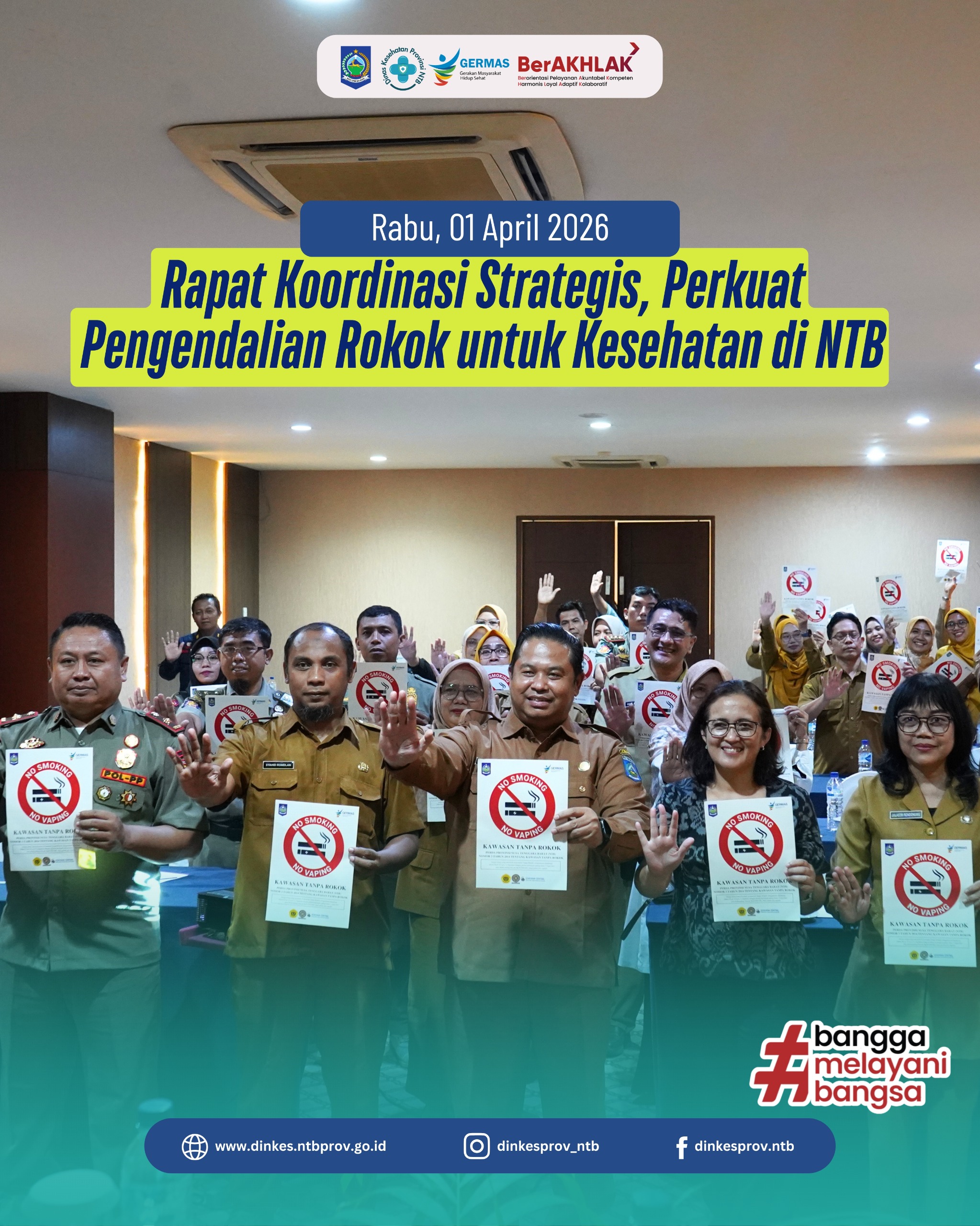 Rapat Koordinasi Strategis, Perkuat Pengendalian Rokok untuk Kesehatan di NTB