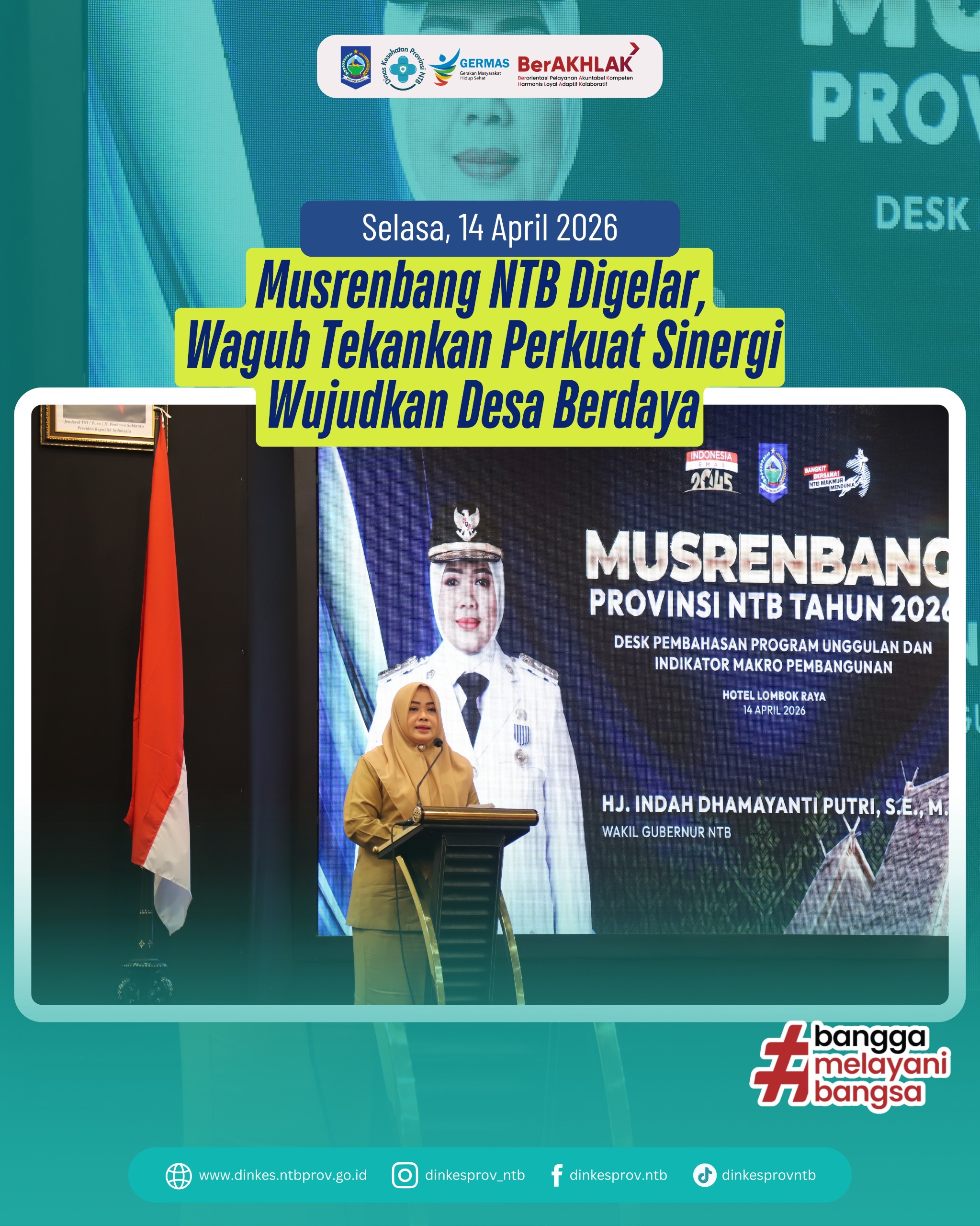 Musrembang NTB Digelar, Wagub Tekankan Perkuat Sinergi Wujudkan Desa Berdaya