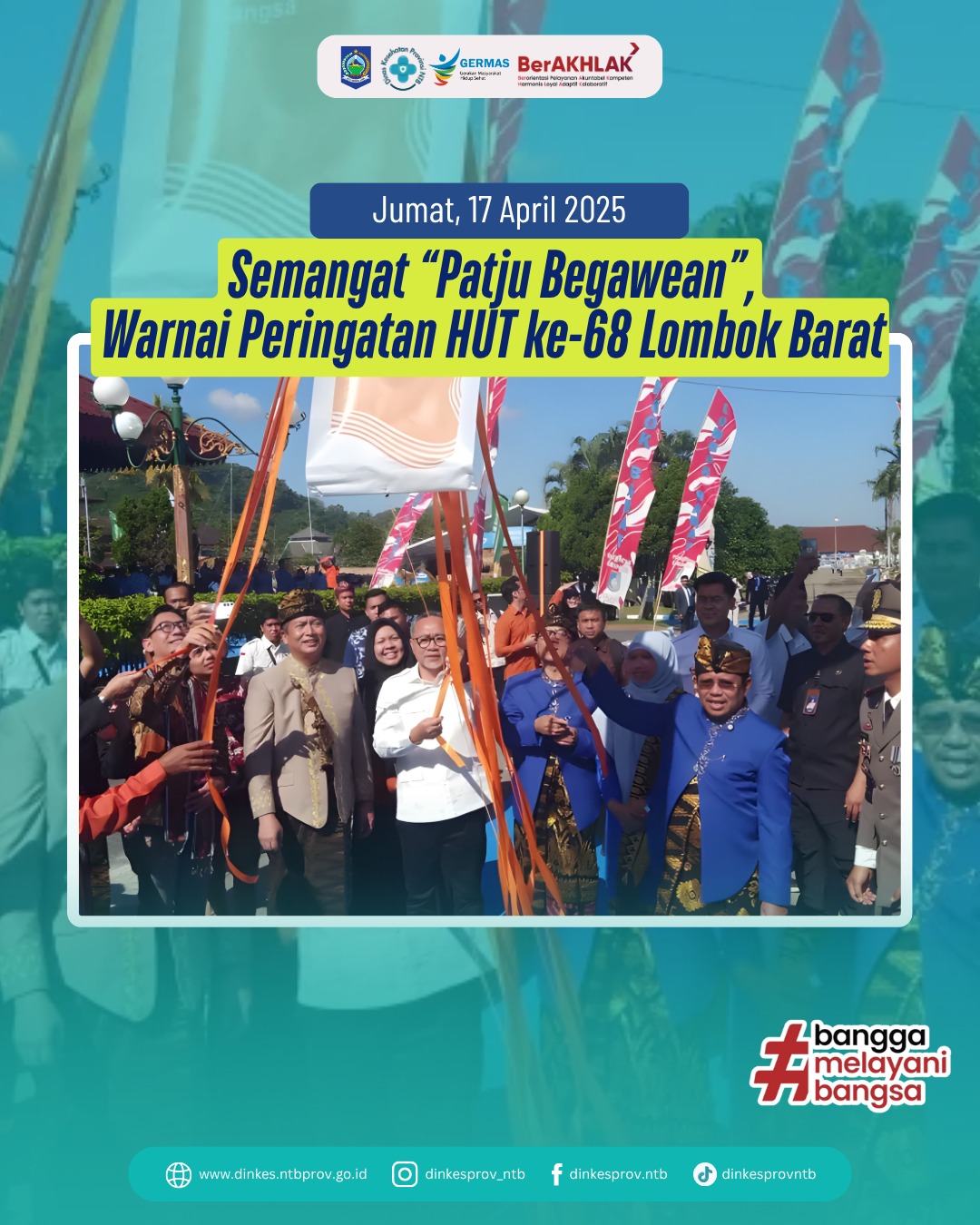 Semangat "Patju Begawean", Warnai Peringatan HUT ke-68 Lombok Barat