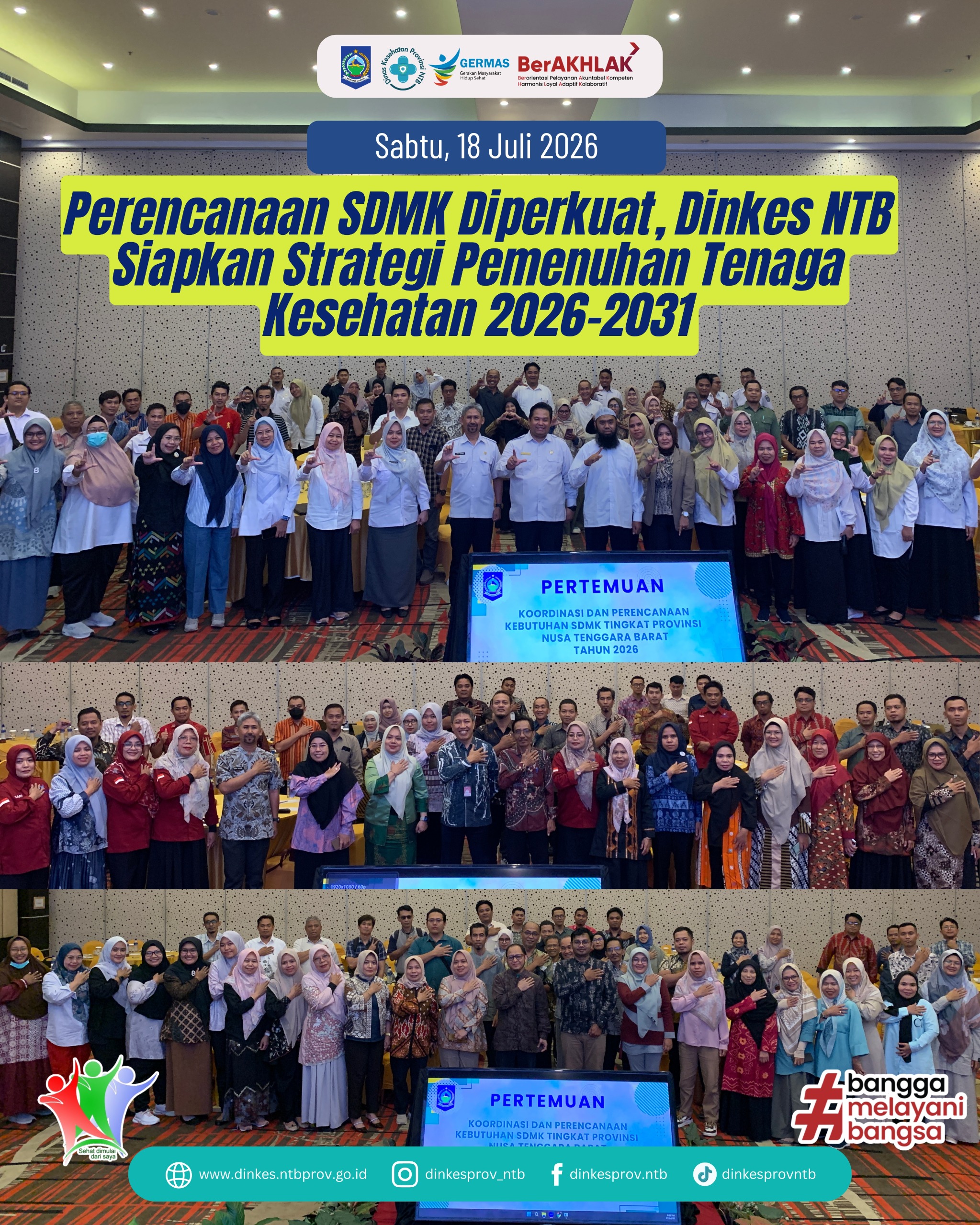 Perencanaan SDMK Diperkuat, Dinkes NTB Siapkan Strategi Pemenuhan Tenaga Kesehatan 2026-2031