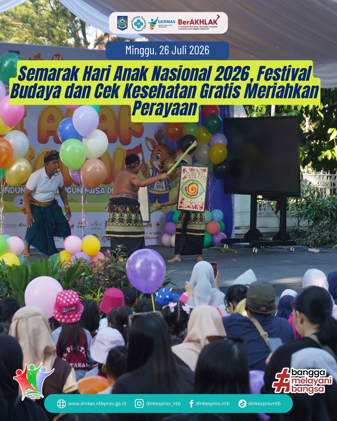 Semarak Hari Anak Nasional 2026, Festival Budaya dan Cek Kesehatan Gratis Meriahkan Perayaan
