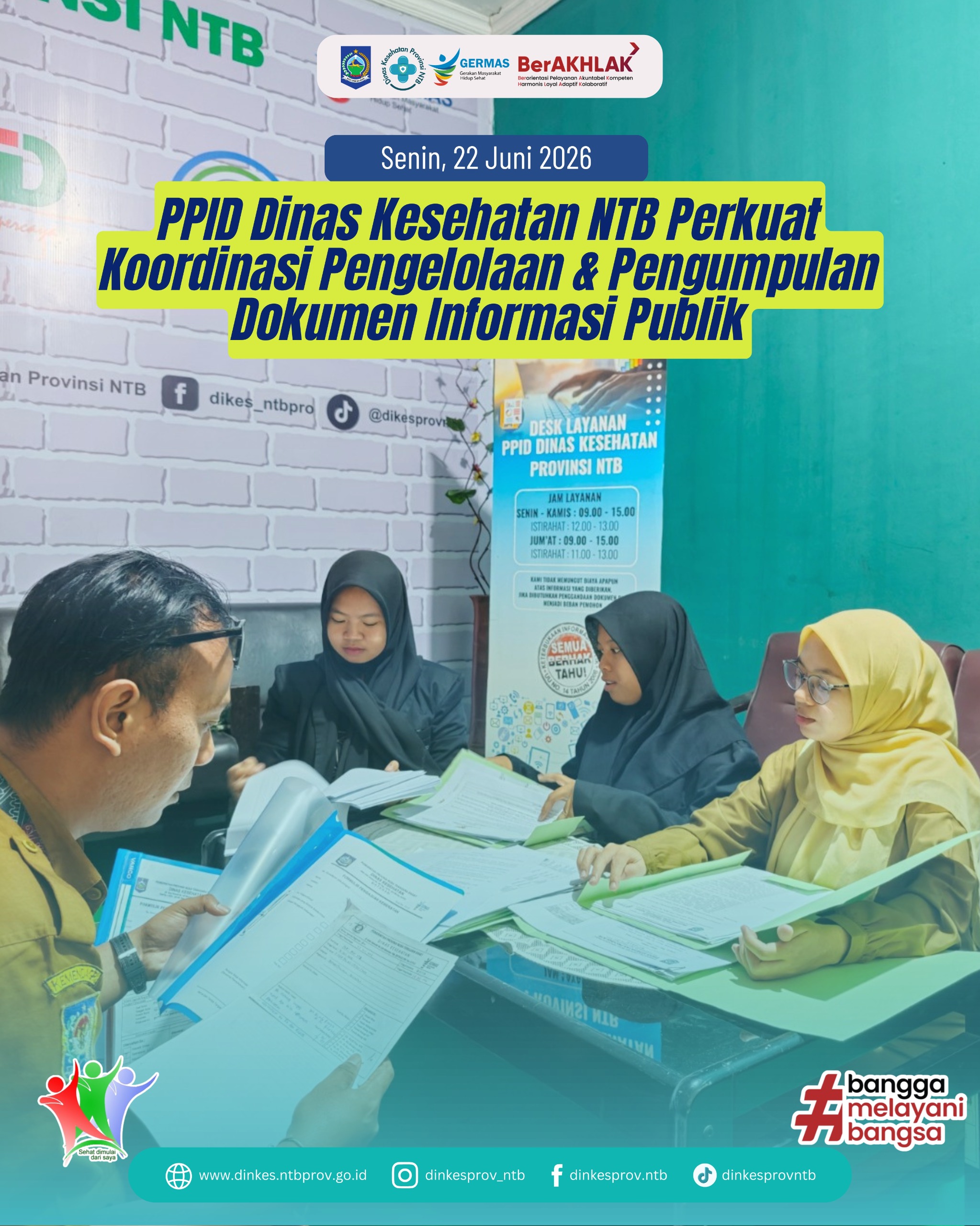 PPID Dinas Kesehatan NTB Perkuat Koordinasi Pengelolaan dan Pengumpulan Dokumen Informasi Publik