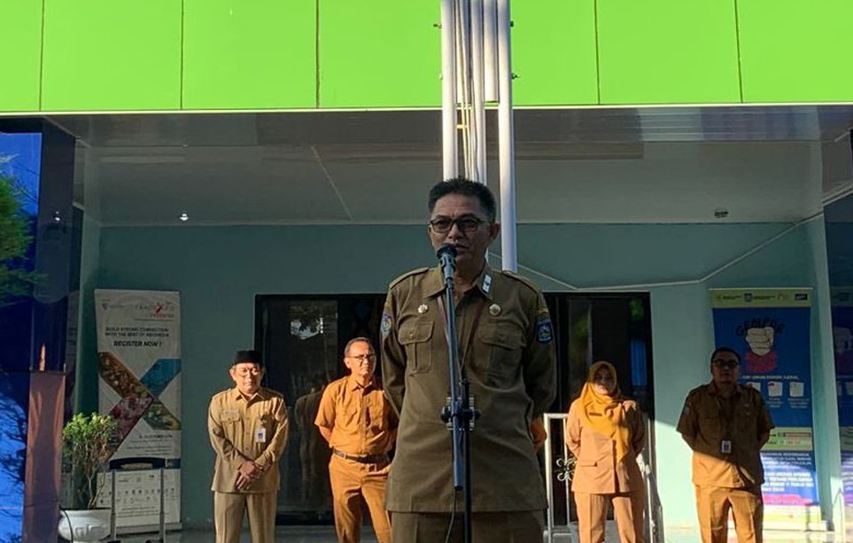 Pimpin Apel Pagi Sebagai Kadisdag, Ini Pesan Jamaluddin Malady