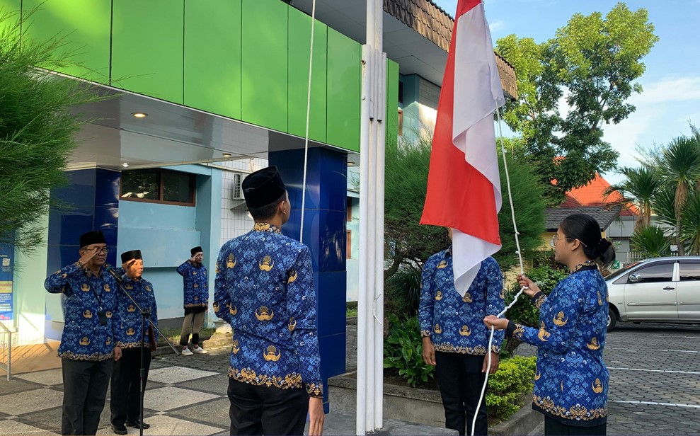 Disdag Gelar Upacara Harlah Pancasila 2025