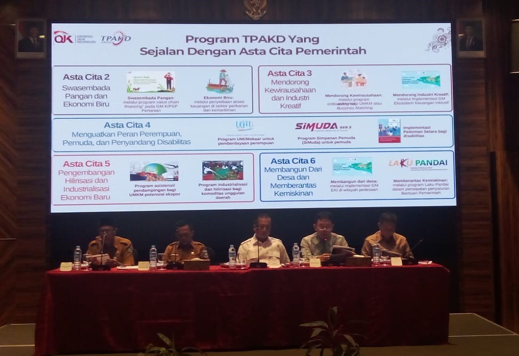 Disdag NTB Hadiri Rakorda TPAKD NTB oleh OJK