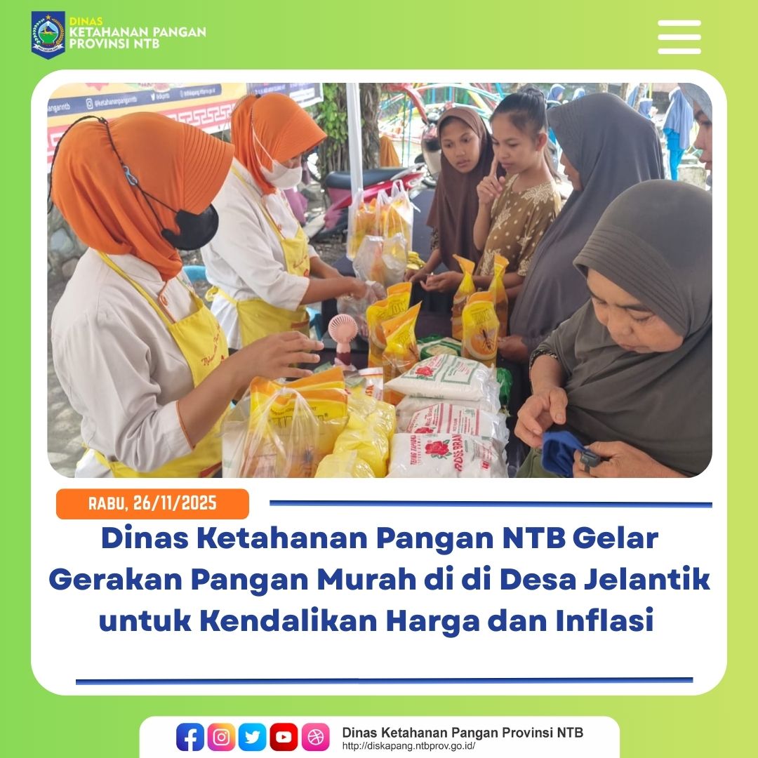 DKP Provinsi NTB Gelar Gerakan Pangan Murah di Desa Jelantik untuk Kendalikan Harga dan Inflasi Daerah
