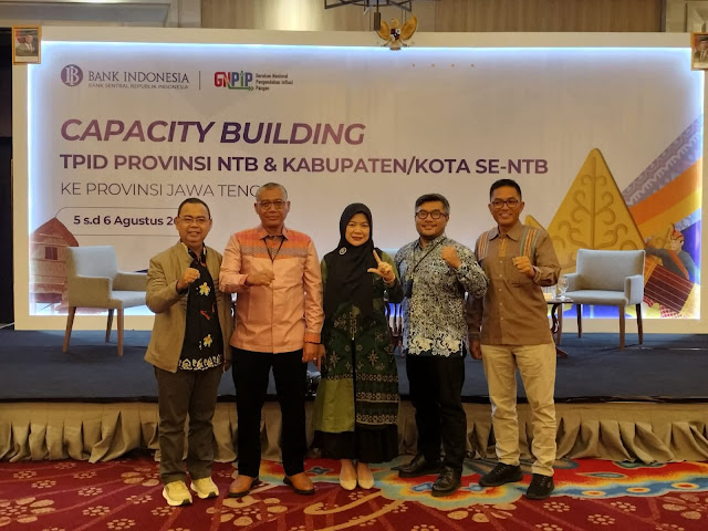 Dinas Ketahanan Pangan dan TPID NTB Ikuti Capacity Building Pengendalian Inflasi di Jawa Tengah