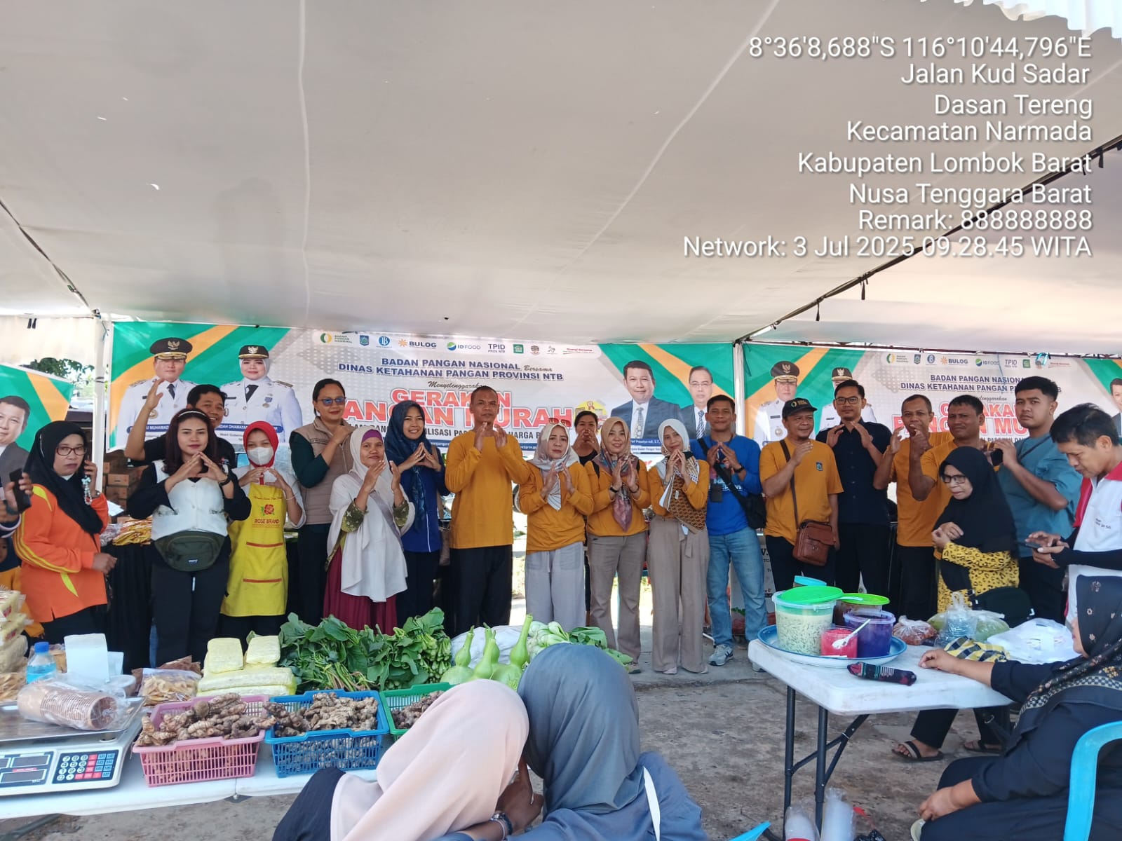 GERAKAN PANGAN MURAH KEMBALI DIGELAR DI DESA DASAN TERENG, LOMBOK BARAT