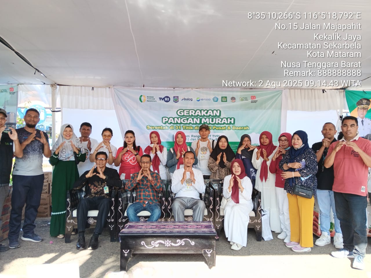 GPM Serentak Nasional Sambut HUT ke-63 TVRI dan HUT RI ke-80 di NTB