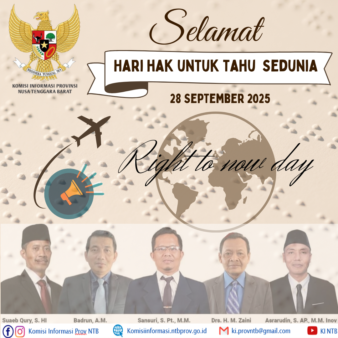 Selamat Hari Hak Untuk Tahu Sedunia