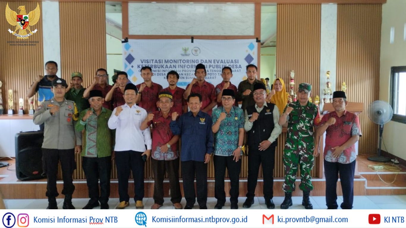 Desa Senayan Jadi Satu-satunya Wakil Pulau Sumbawa dalam Visitasi E-Monev KIP 2025