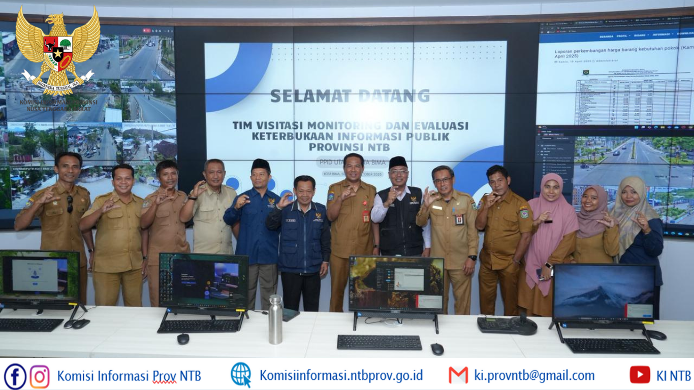 Kominfotik Kota Bima Tegaskan Komitmen Keterbukaan Informasi di Hadapan Tim Visitasi KI NTB