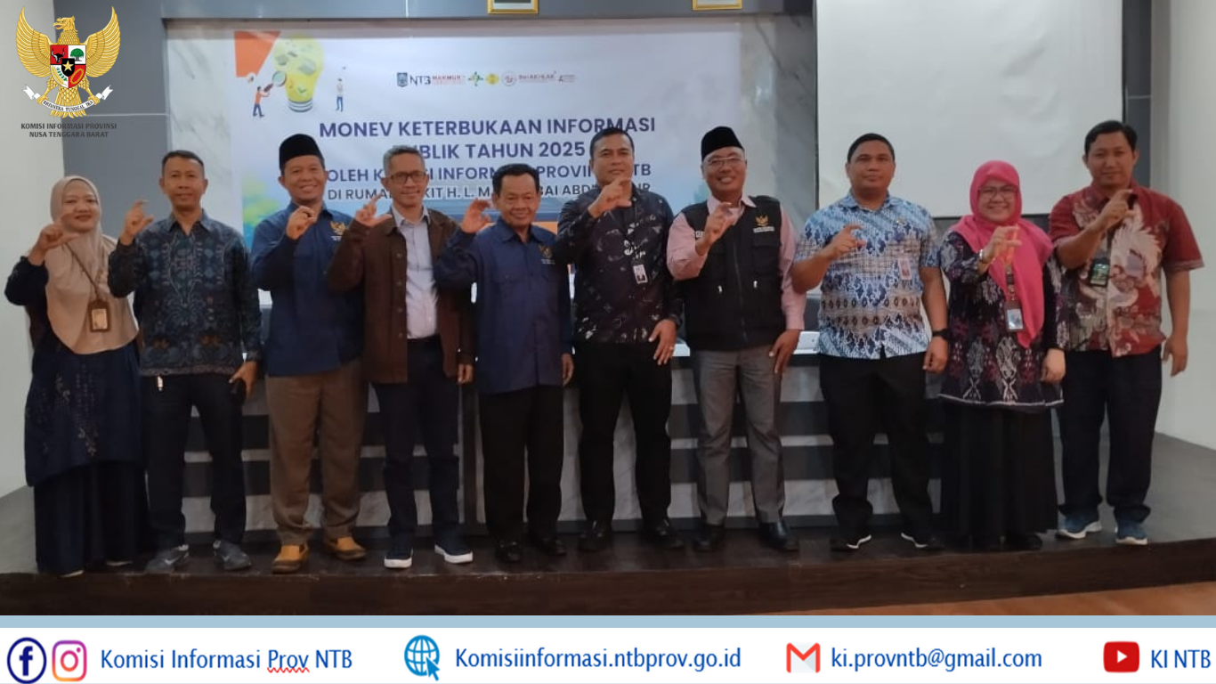 Tim Visitasi Komisi Informasi NTB Apresiasi Inovasi Keterbukaan Informasi RSUD H.L. Manambai Abdulkadir Sumbawa
