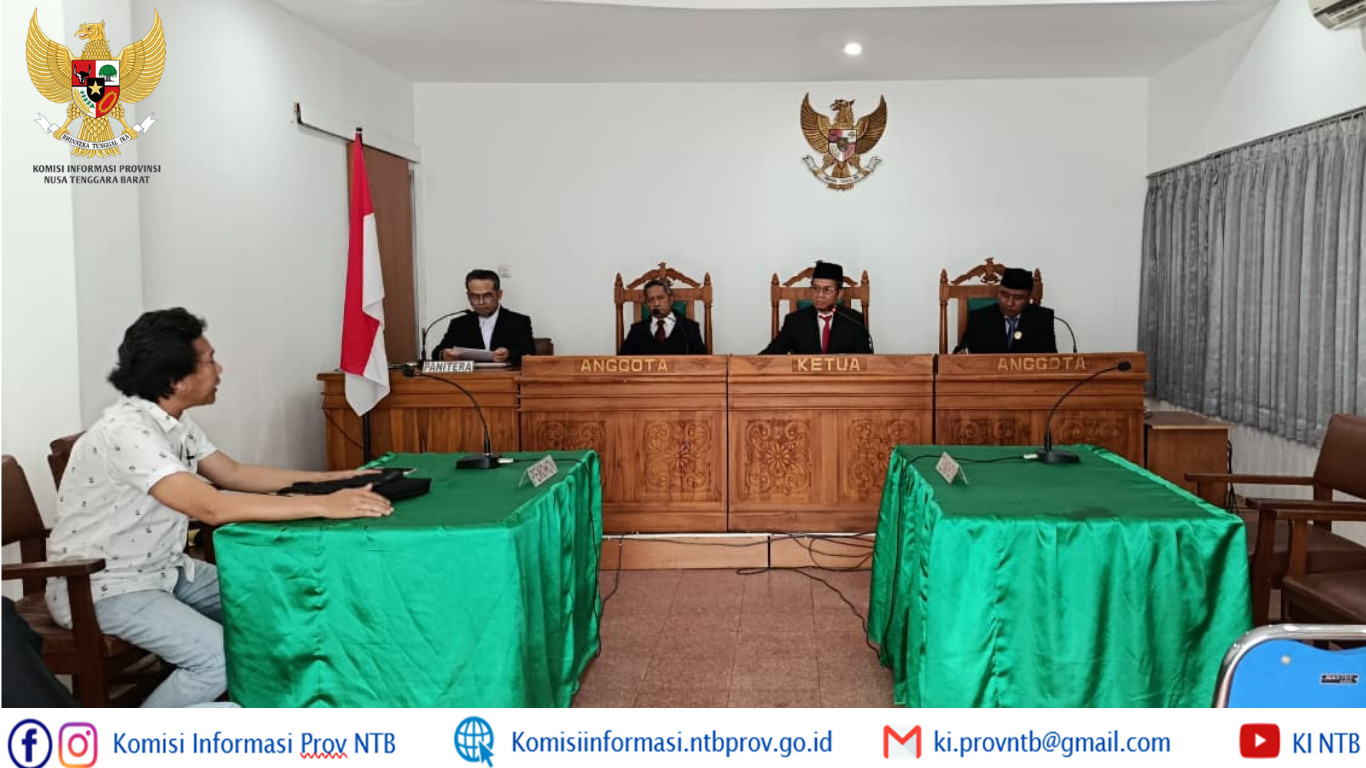 KI NTB Siapkan Agenda Sidang Lanjutan untuk Sengketa Informasi dengan Distanbun NTB