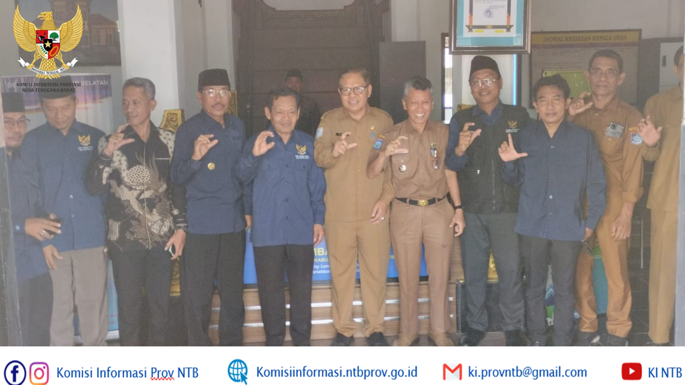 Visitasi Komisi Informasi Provinsi NTB ke Desa Lembar Selatan: Tekankan Kesiapan Monev KIP Nasional