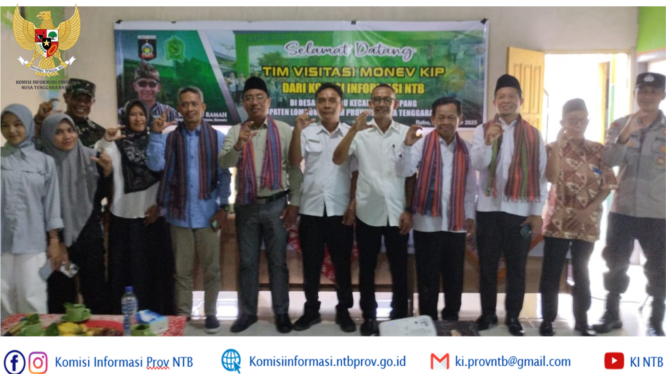 Visitasi Komisi Informasi NTB ke Desa Semparu: Apresiasi Inovasi dan Keterbukaan Informasi Desa