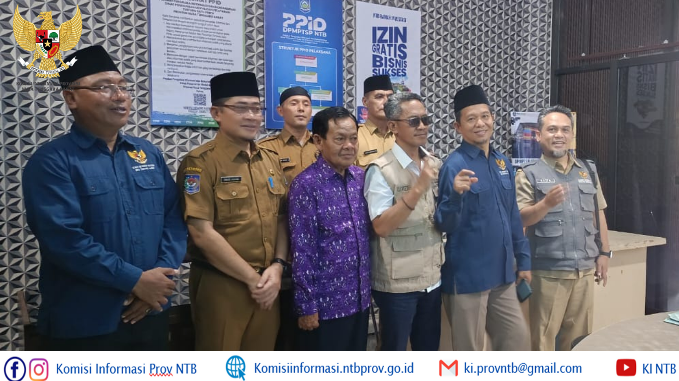 Visitasi Komisi Informasi NTB ke DPMPTSP: Dorong Penguatan Layanan Informasi dan MPP