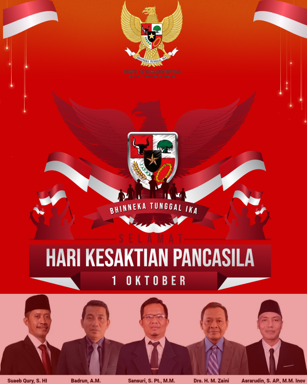 Selamat Memperingati Hari Kesaktian Pancasila  