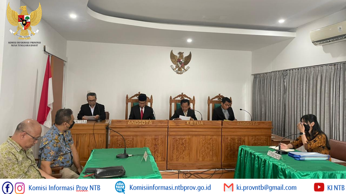 KI NTB Lanjutkan Pemeriksaan Awal Sengketa Informasi Winoto vs BPN Lombok Tengah