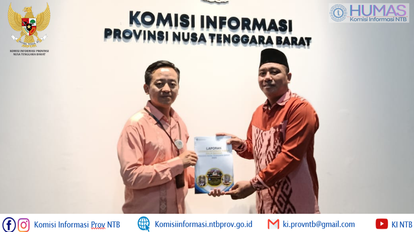 Balai Bahasa NTB Laporkan Layanan Informasi Publik 2025 ke Komisi Informasi NTB
