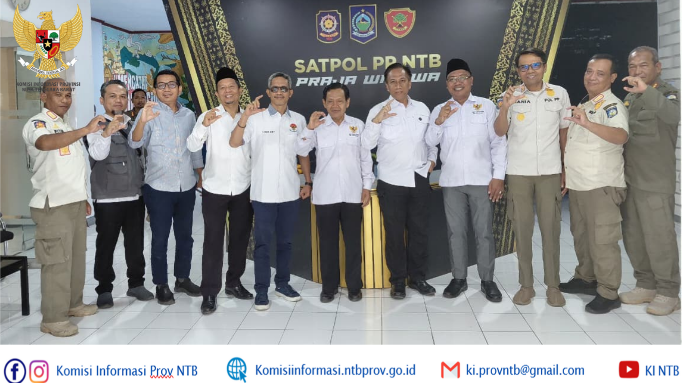 Komisi Informasi Provinsi NTB Lakukan Visitasi ke Satpol PP Provinsi NTB