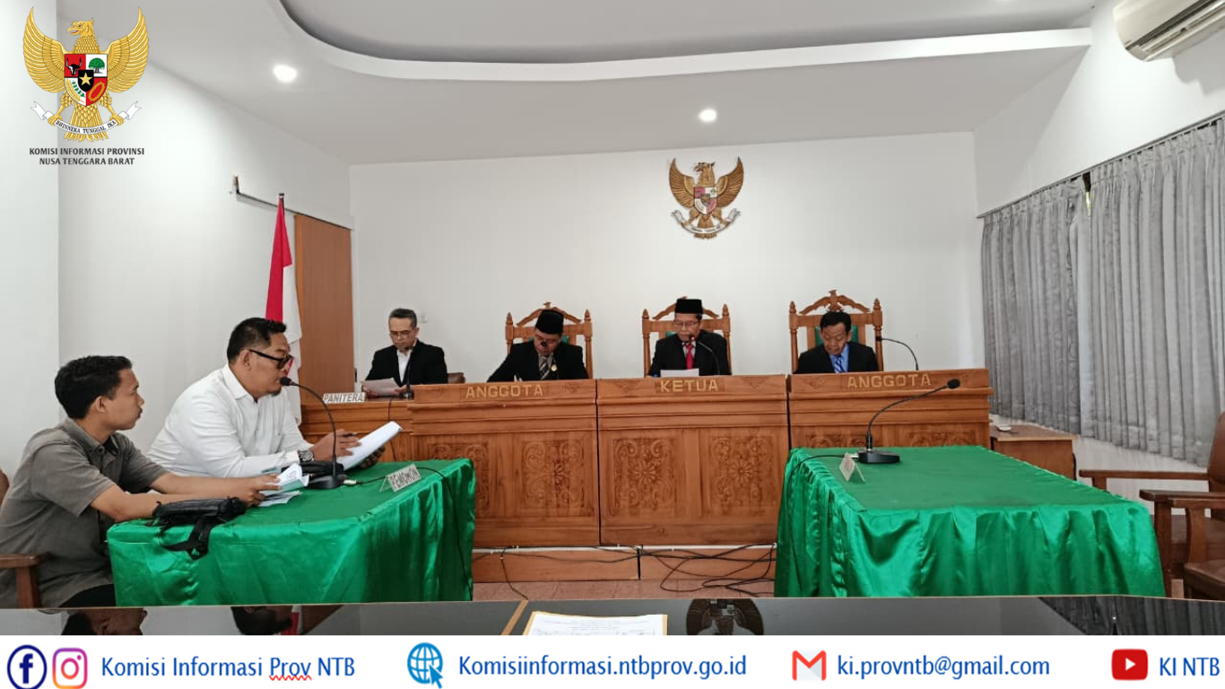 Sidang Sengketa Informasi FP4-NTB vs Desa Bunut Baok Ditunda, Termohon Tidak Hadir