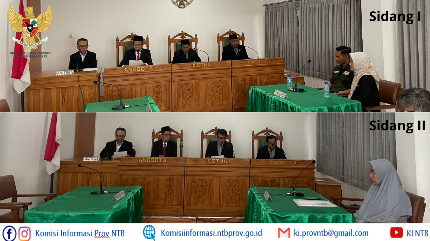 Komisi Informasi NTB Bacakan Putusan Dua Sengketa Informasi, Permohonan LAUK Dikabulkan dan Ditolak
