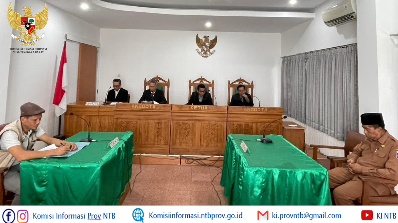 Majelis Komisi Informasi NTB Kabulkan Permohonan Sadam Husen dalam Sengketa Informasi