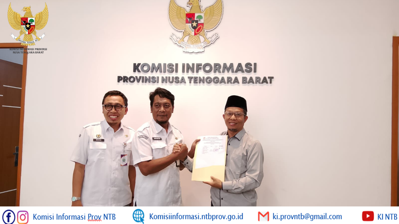 KI NTB Terima Laporan Tahunan PPID KPU Provinsi NTB, Wujud Kepatuhan Terhadap Keterbukaan Informasi Publik