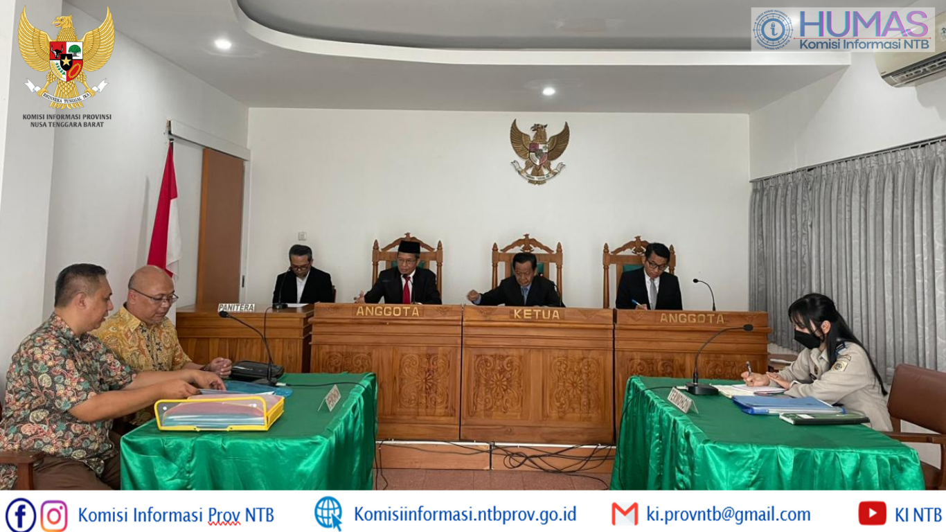Sidang Sengketa Informasi Winoto vs BPN Lombok Tengah Masuki Tahap Pembuktian