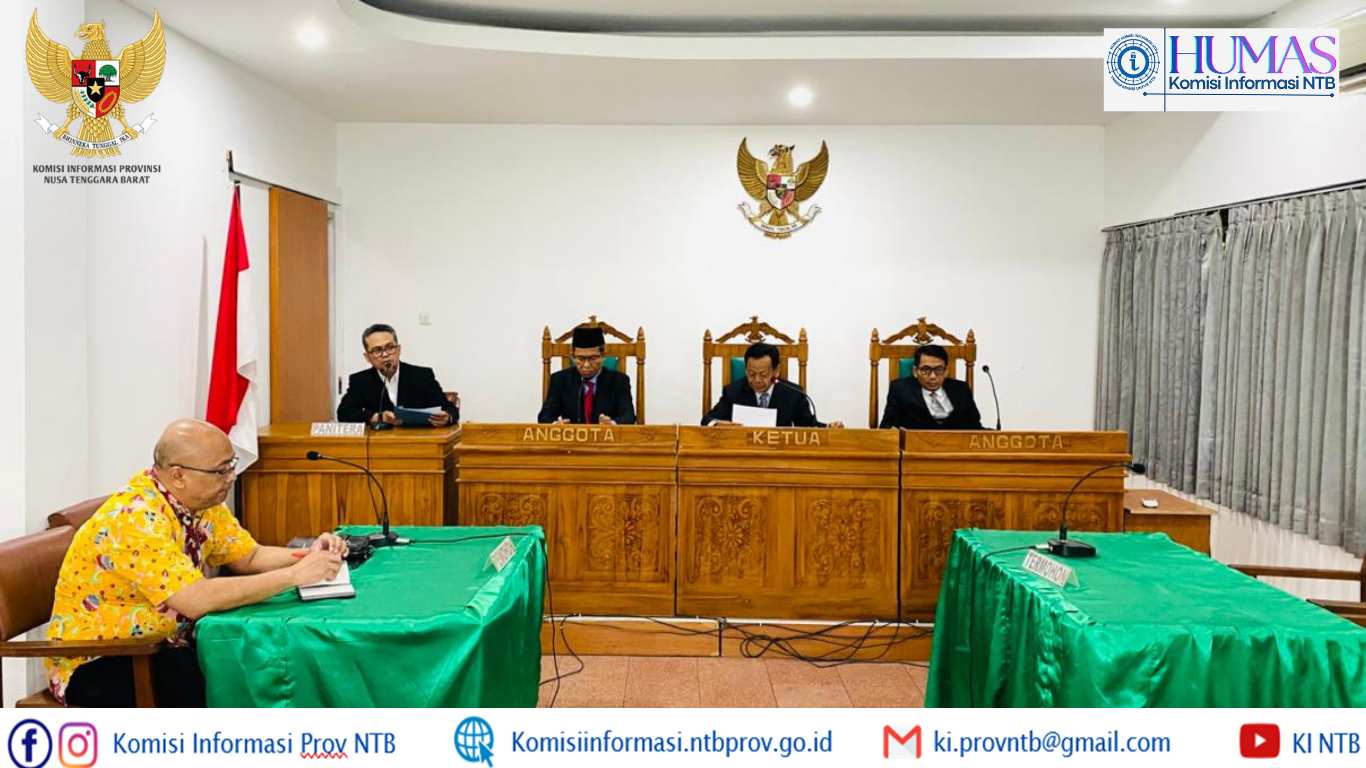 KI NTB Kabulkan Seluruh Permohonan Winoto dalam Putusan Sengketa Informasi Nomor 031/KINTB/PSI-REG/XII/2025