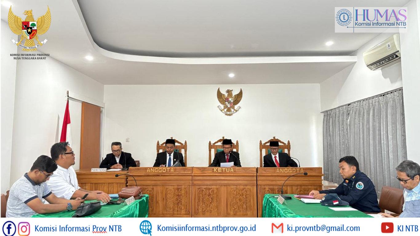KI NTB Hentikan Lanjutan Sidang, DLH Lombok Tengah Nyatakan Dokumen Tidak Dikuasai