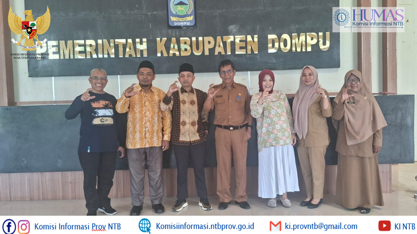 Pertahankan Predikat Informatif, KI NTB Perkuat Sinergi dengan Pemkab Dompu