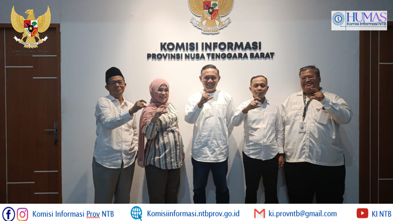 Perkuat PPID, Jamkrida NTB Syariah Kunjungi KI NTB untuk Konsultasi dan Pembinaan