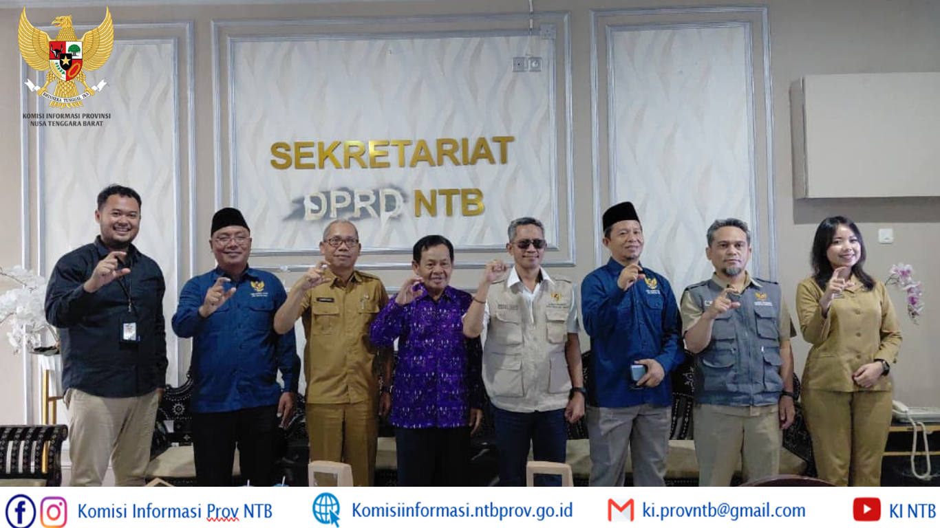 KI NTB Lakukan Visitasi ke Sekwan DPRD Provinsi NTB, Dorong Penguatan Layanan PPID