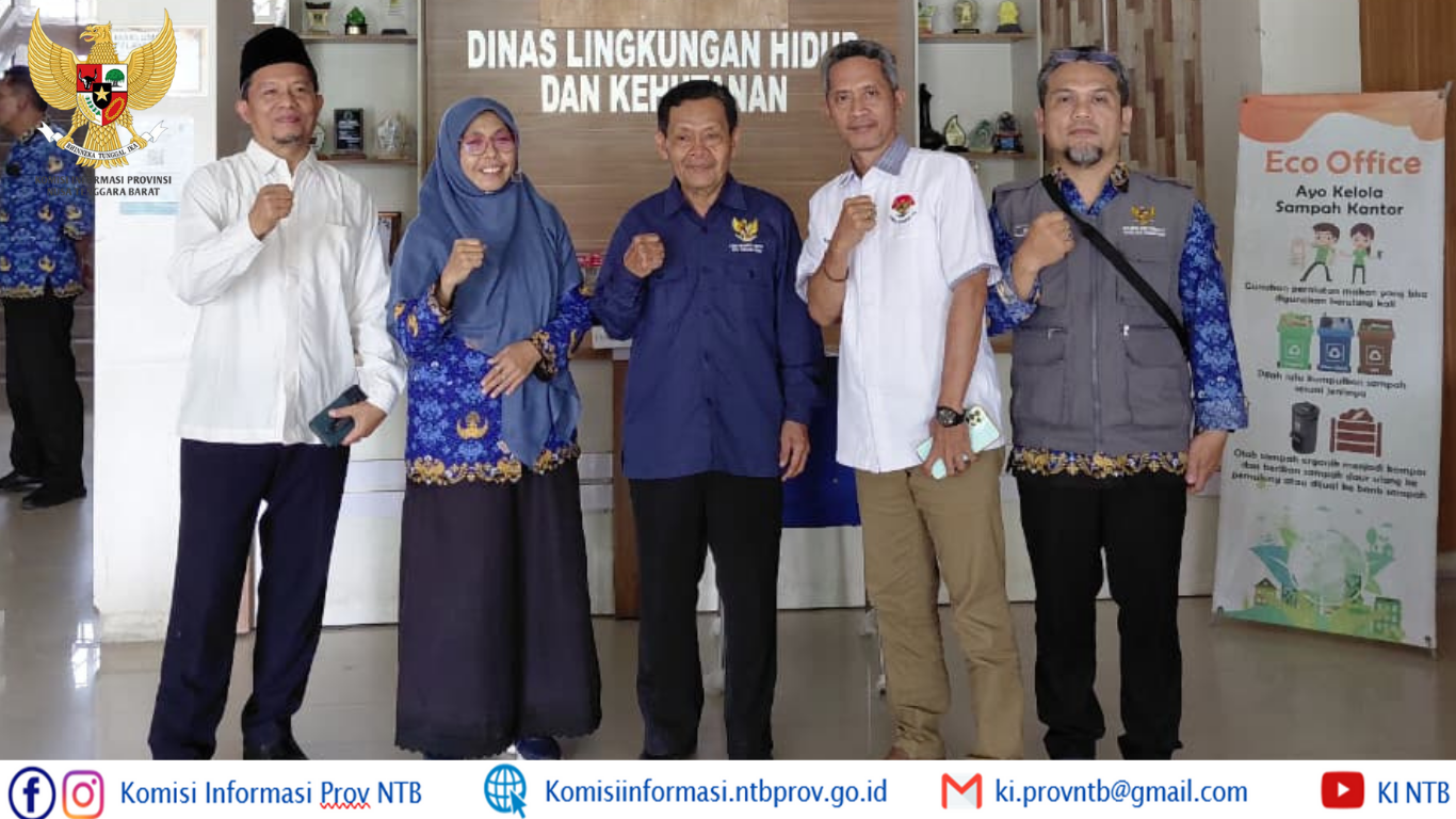 Tim Visitasi Monev KIP 2025 Komisi Informasi NTB Kunjungi Dinas Lingkungan Hidup dan Kehutanan Provinsi NTB