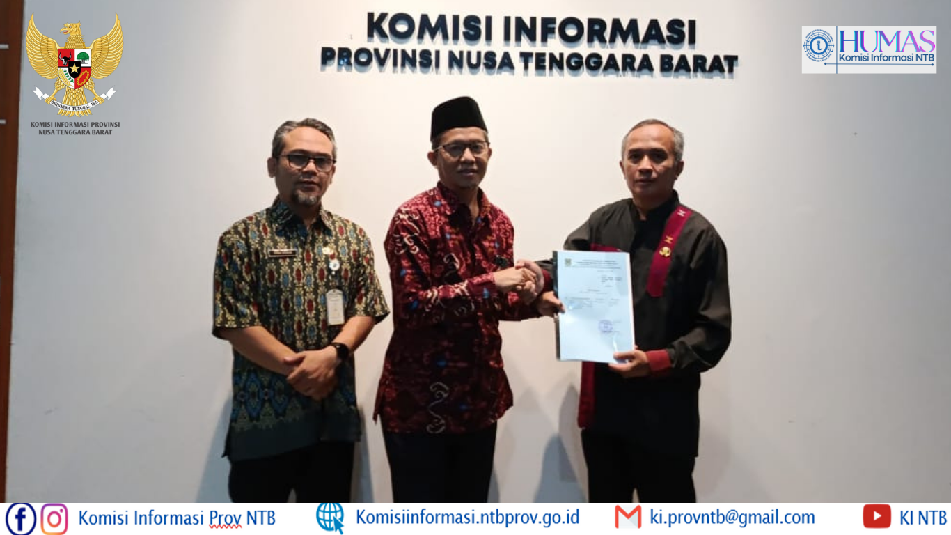 Kunjungan PPID KLU ke KI NTB: Konsultasi Strategi Monev dan Penyerahan Laporan Tahunan