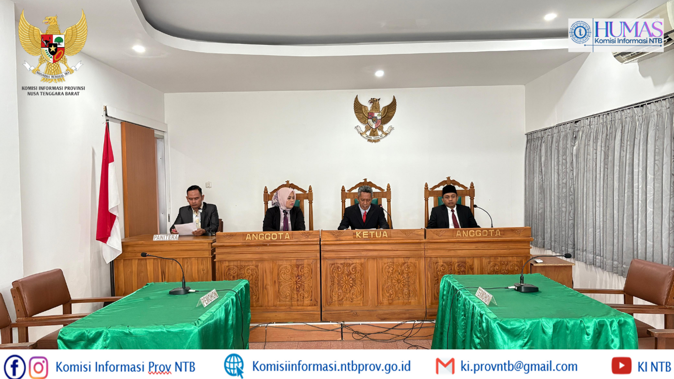 KI NTB Tetapkan Putusan Mediasi Sengketa Informasi FP4-NTB vs DPMPTSP Lombok Tengah