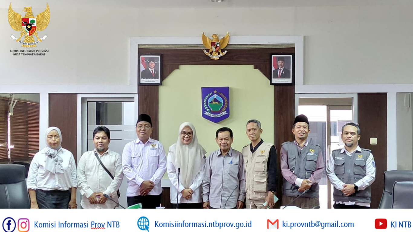 KI NTB Lakukan Monev ke Biro Pemerintahan dan Otonomi Daerah, Dorong Penguatan Tata Kelola Informasi Publik