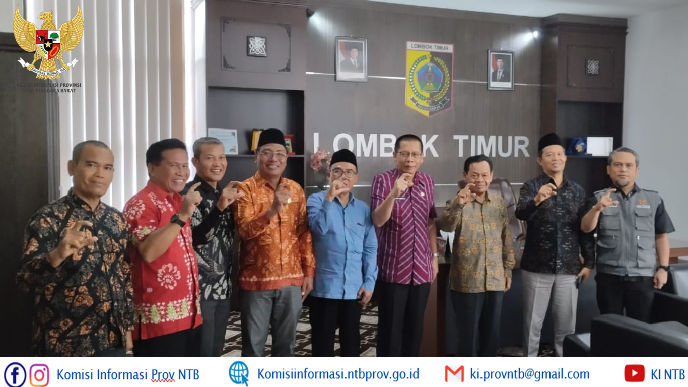 Lombok Timur Mantapkan Komitmen Keterbukaan Informasi, Tim KI NTB Lakukan Visitasi Monev 2025