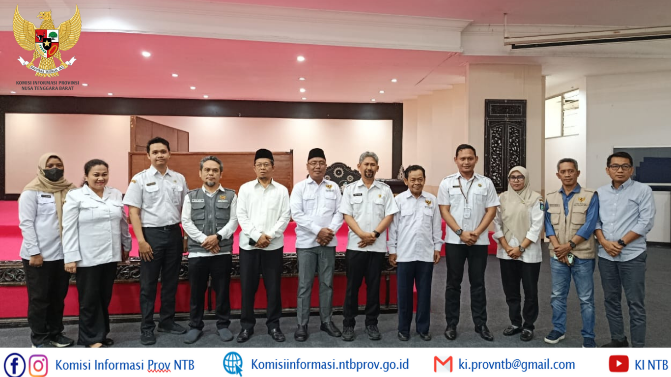 KI NTB Lakukan Visitasi ke Biro Organisasi: Evaluasi Layanan Informasi dan Digitalisasi Kinerja