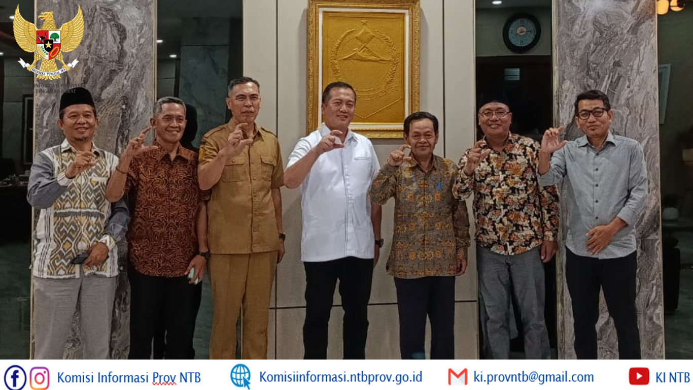 Komisioner KI NTB Lakukan Audiensi dengan Gubernur NTB Bahas Hasil Monev dan Persiapan Anugerah KIP 2025