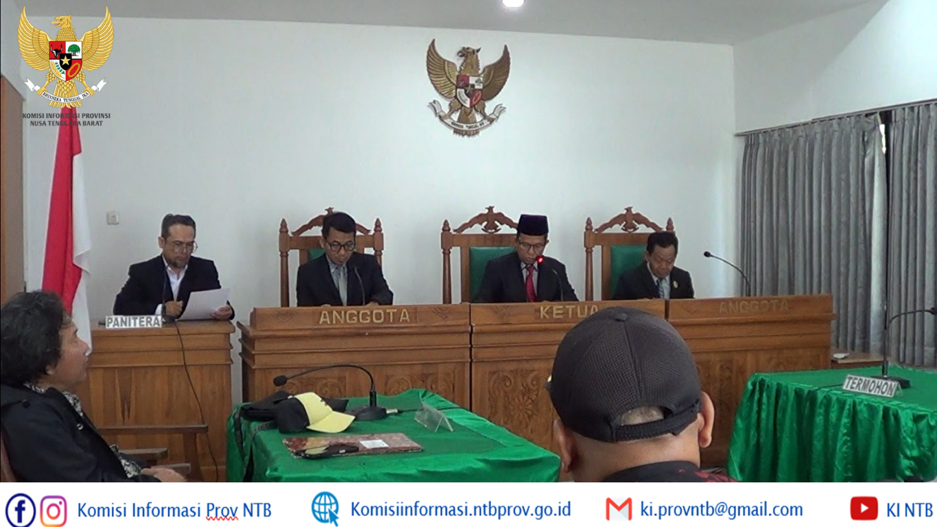 Termohon Tak Hadir, Sidang Sengketa Informasi LAUK vs Dikes NTB Ditunda